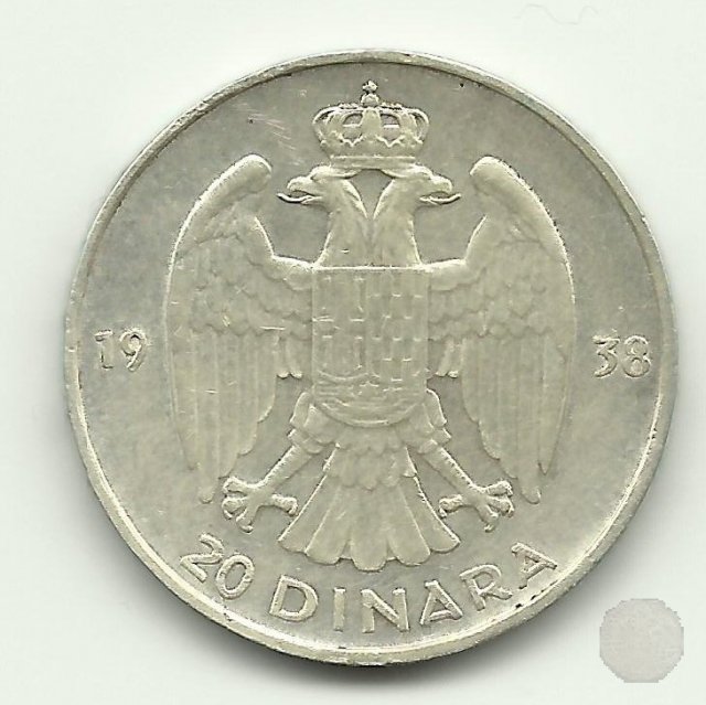 20 Dinara Argento 1938 (Parigi)