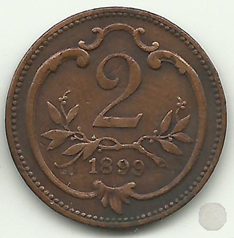 2 HELLER 1899 (Vienna)