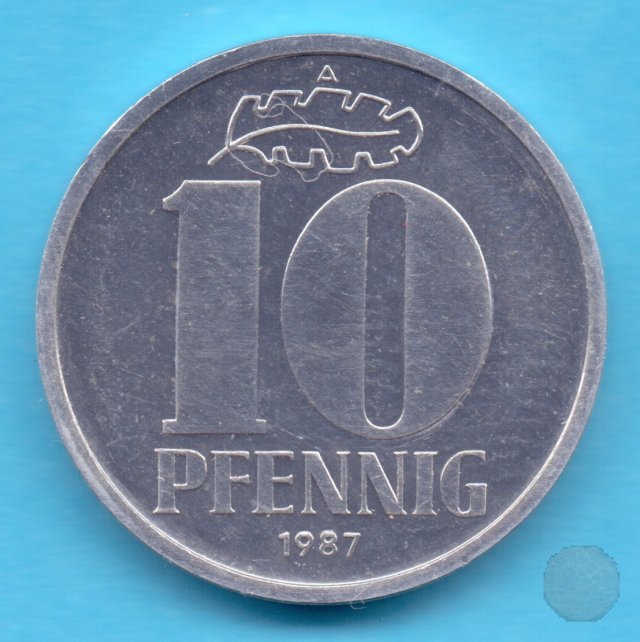 10 PFENNIG III tipo 1987 (Berlin)