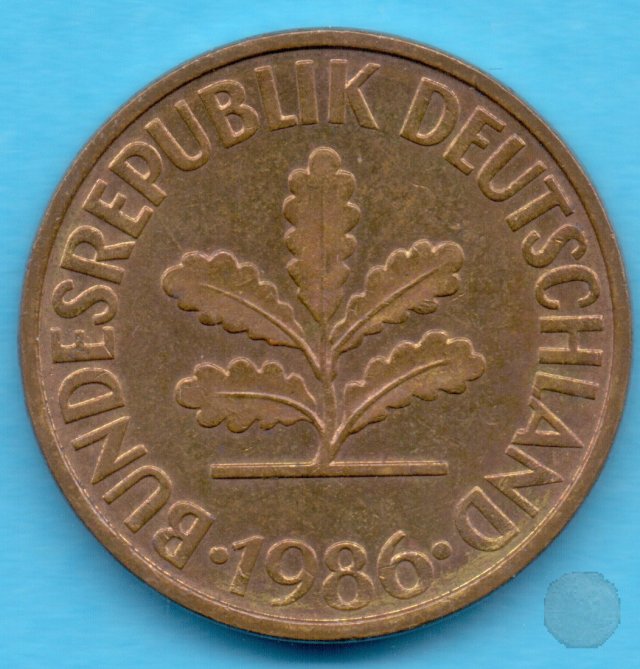 10 PFENNIG 1986 (Stuttgart)