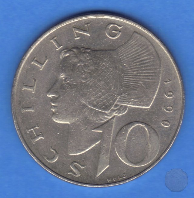 10 SCHILLING 1990 (Vienna)