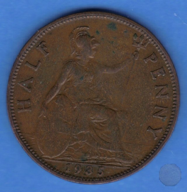 1/2 PENNY III TIPO 1935 (Londra)