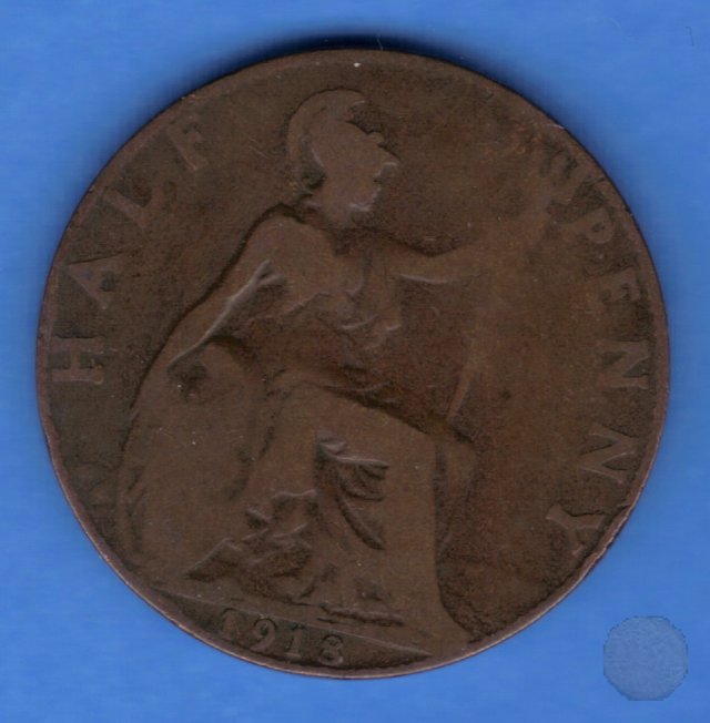 1/2 PENNY I TIPO 1918 (Londra)