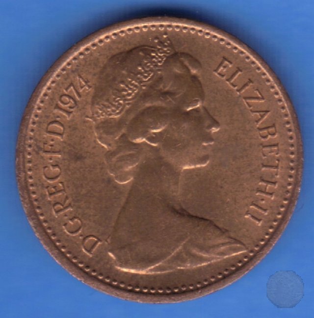 1/2 new penny 1974 (Londra)