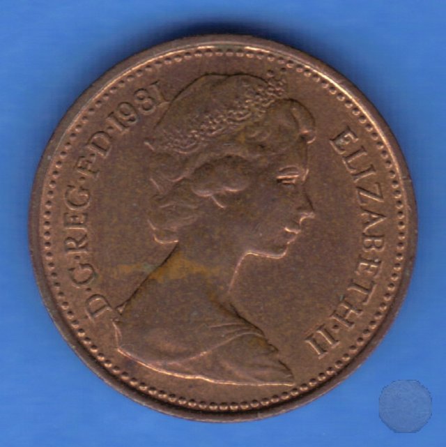 1/2 new penny 1981 (Londra)