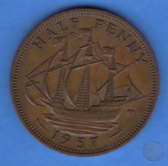 1/2 penny 1957 (Londra)