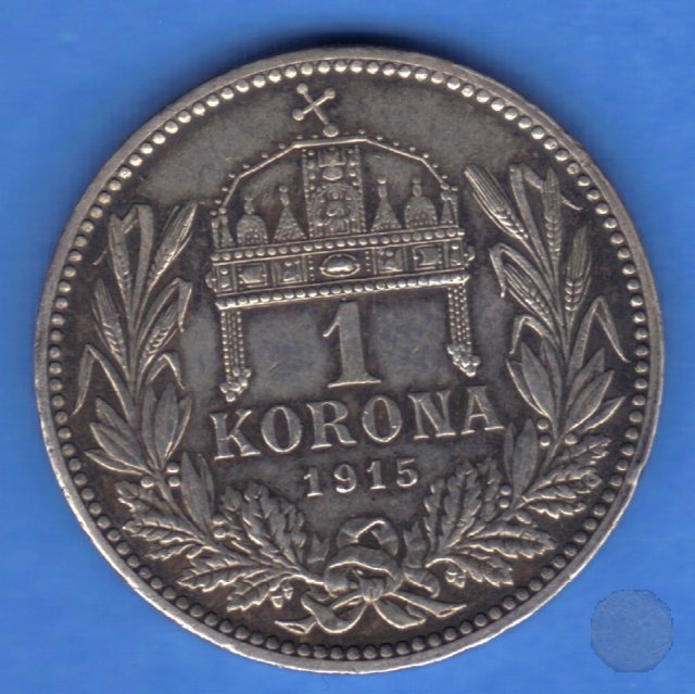 1 KORONA Argenti II tipo 1915 (Kremnitz)