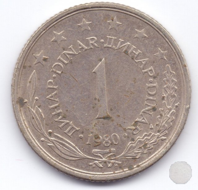 1 dinar IV tipo 1980