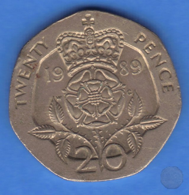 20 pence II tipo 1989 (Londra)