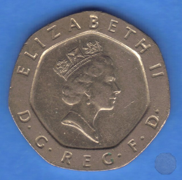 20 pence II tipo 1991 (Londra)