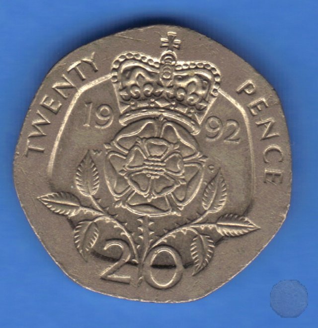 20 pence II tipo 1992 (Londra)