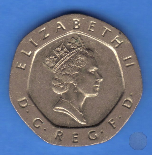 20 pence II tipo 1992 (Londra)