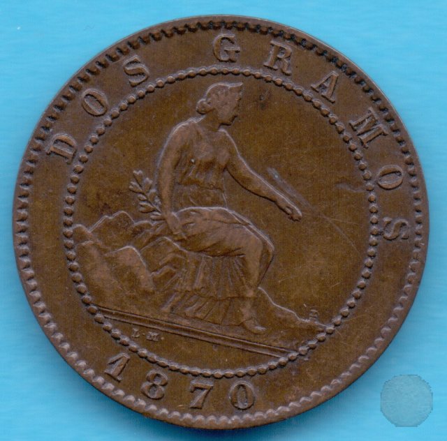 2 CENTIMOS 1870 (Barcelona)