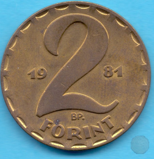 2 FORINT IV tipo 1981 (Budapest)