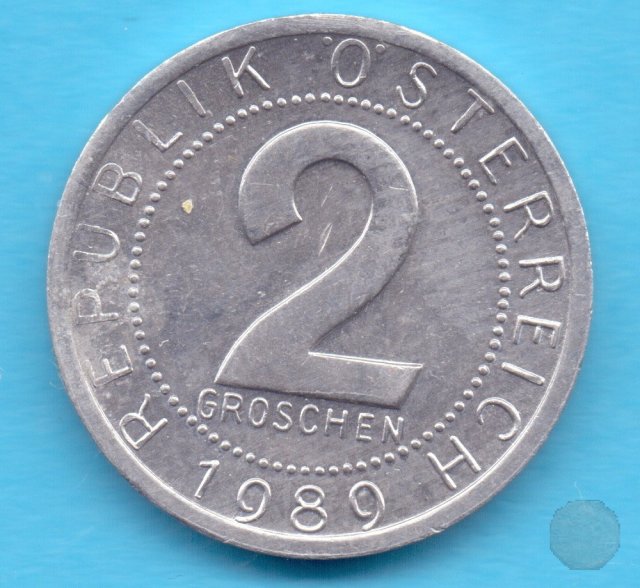 2 GROSCHEN 1989 (Vienna)