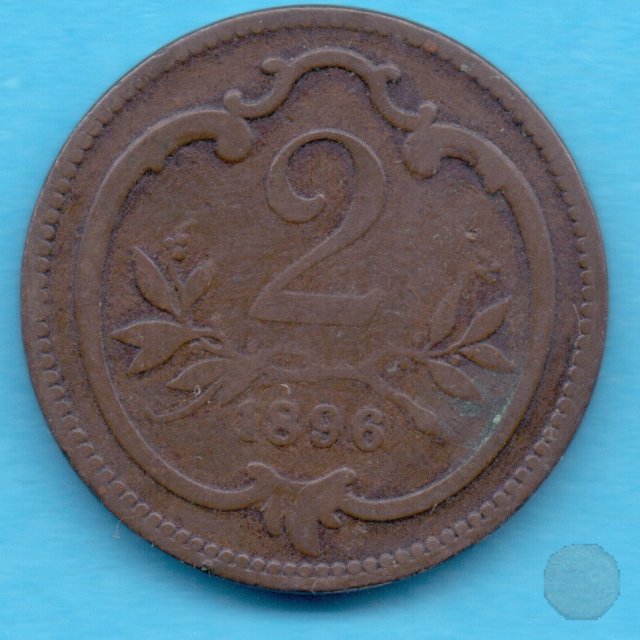2 HELLER 1896 (Vienna)
