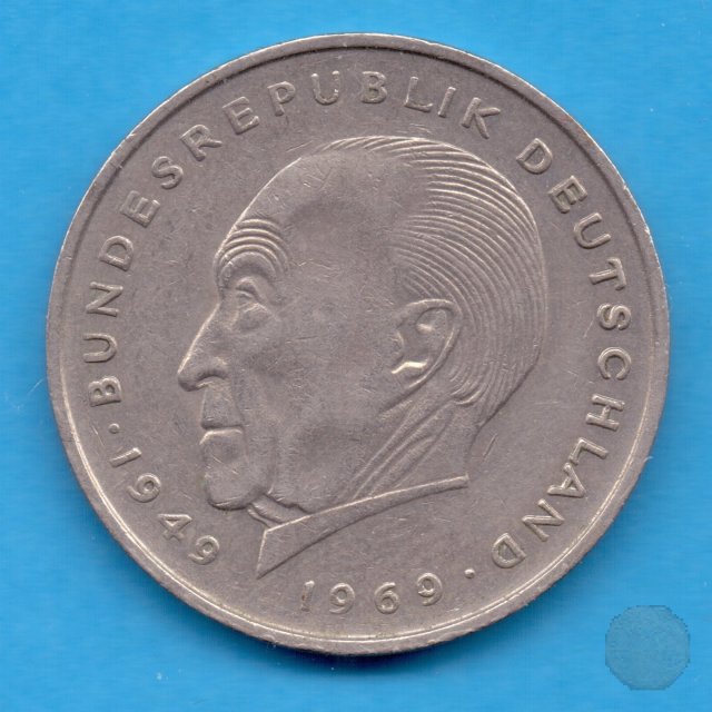 2 MARK KONRAD ADENAUER 1973 (Karlsruhe)