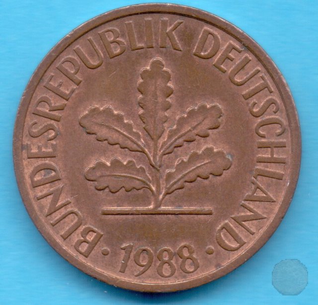 -2 PFENNIG 1988 (Karlsruhe)