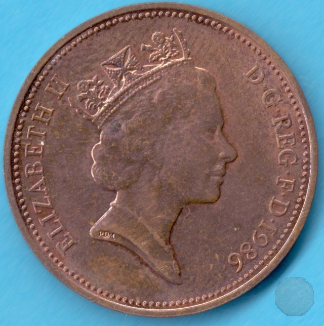 2 pence 1986 (Londra)