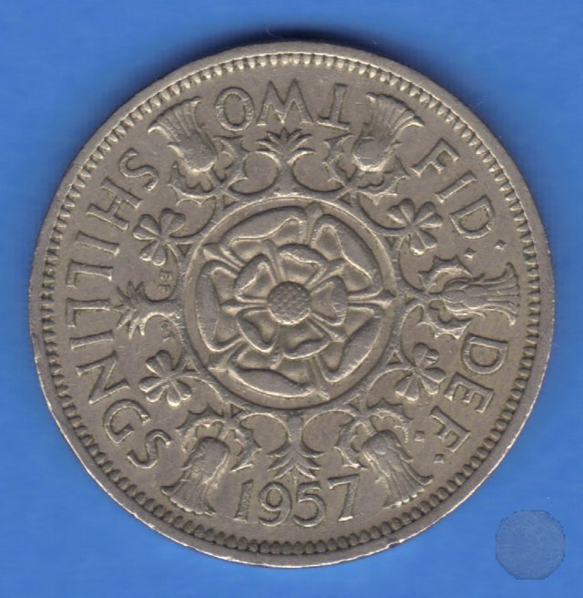 2 shillings 1957 (Londra)