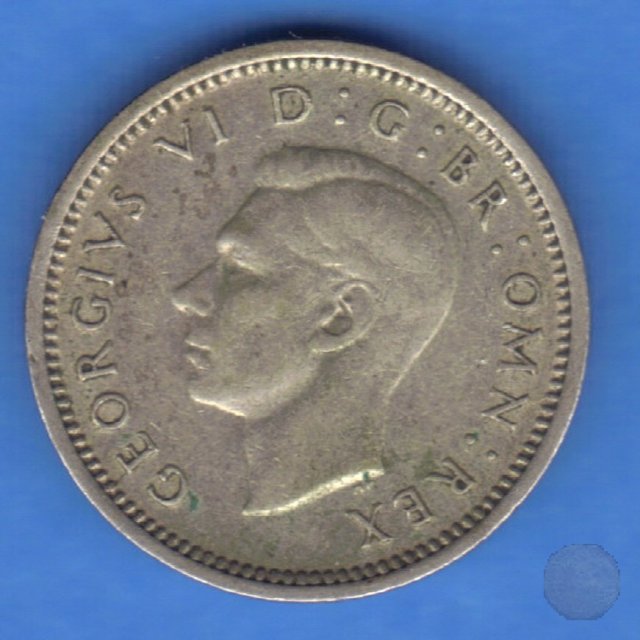 3 PENCE ARGENTO 1940 (Londra)