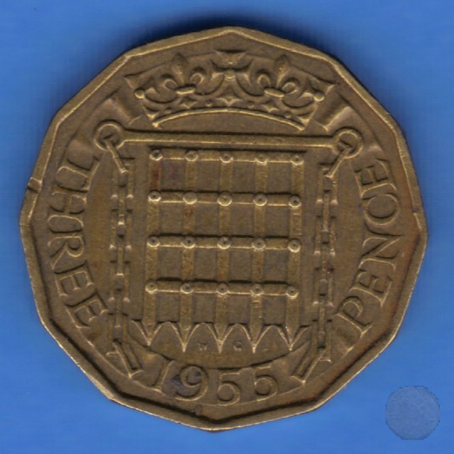 3 pence 1955 (Londra)