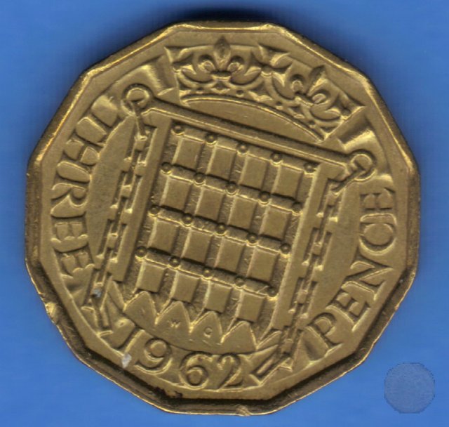 3 pence 1962 (Londra)