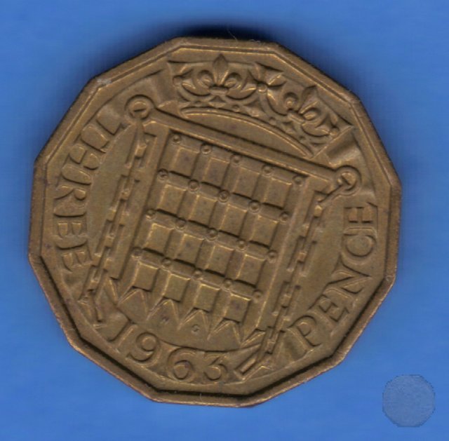 3 pence 1963 (Londra)