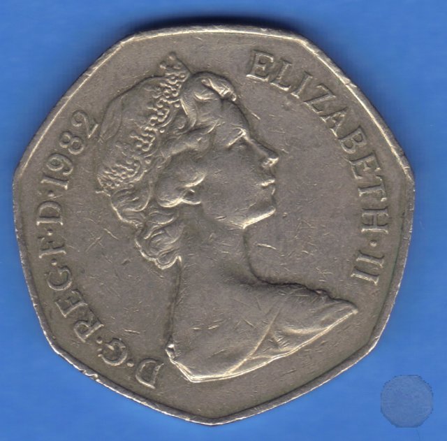 50 pence II tipo 1982 (Londra)