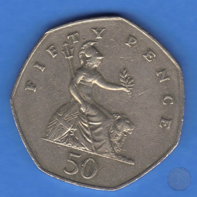 50 pence II tipo 1982 (Londra)