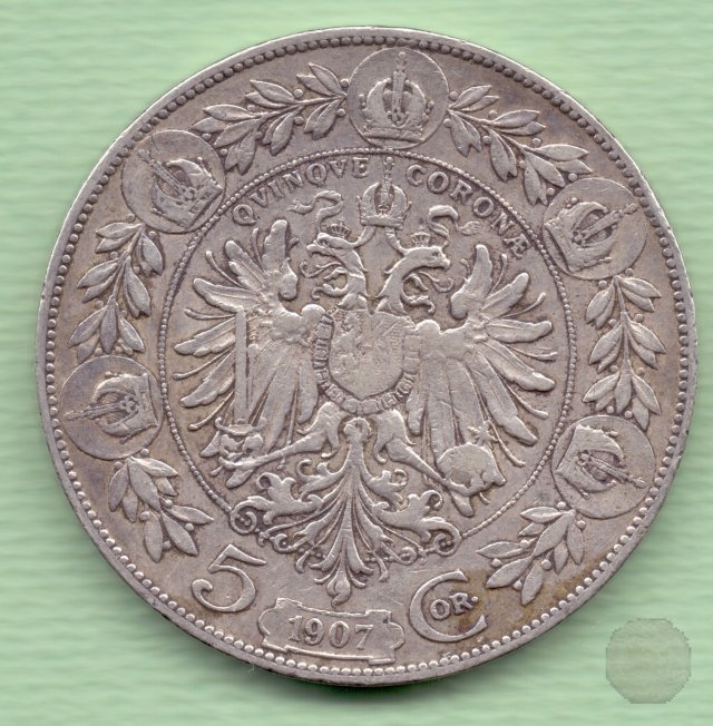 5 CORONA I tipo 1907 (Vienna)