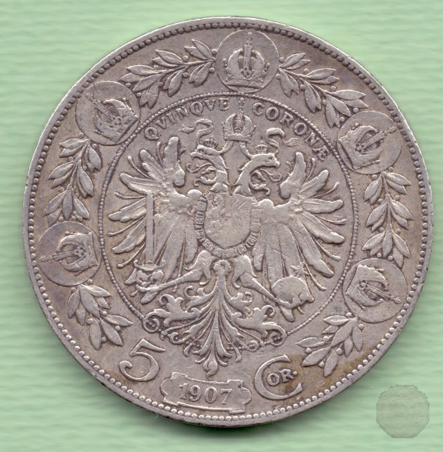 5 CORONA I tipo 1907 (Vienna)