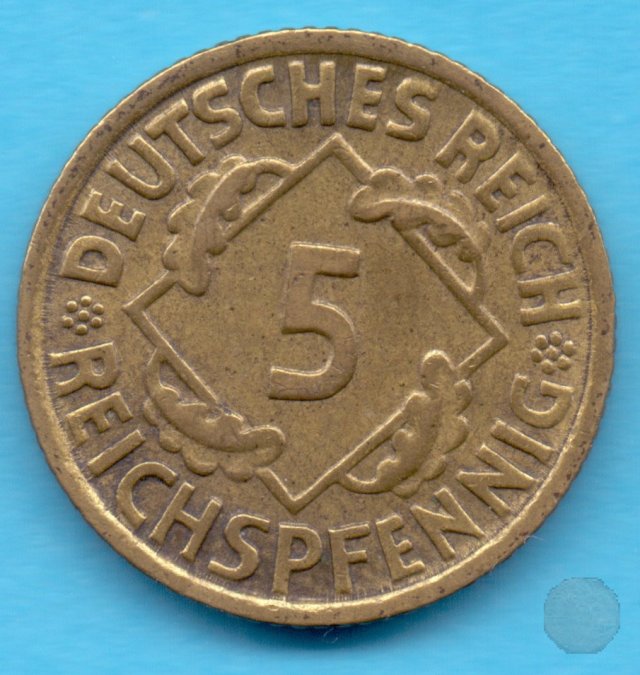 5 REICHSPFENNIG 1936 (Karlsruhe)