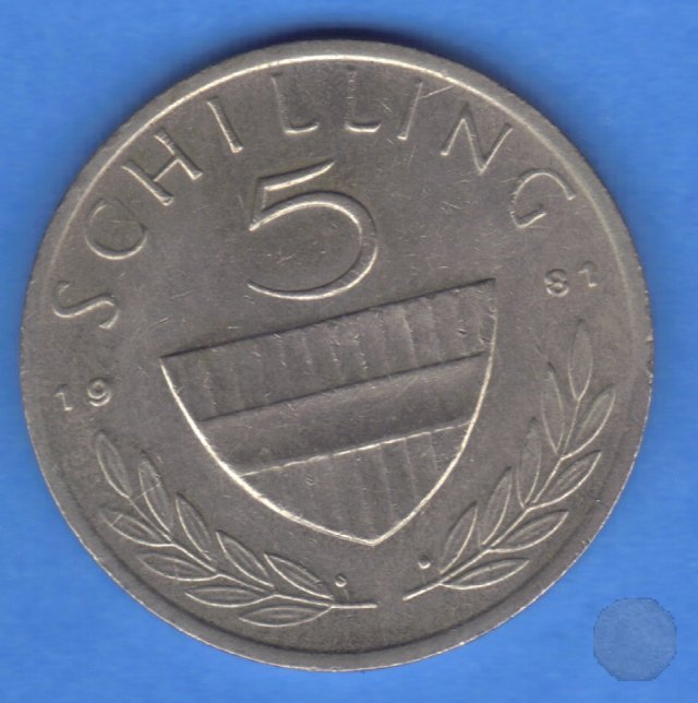 5 SCHILLING 1981 (Vienna)