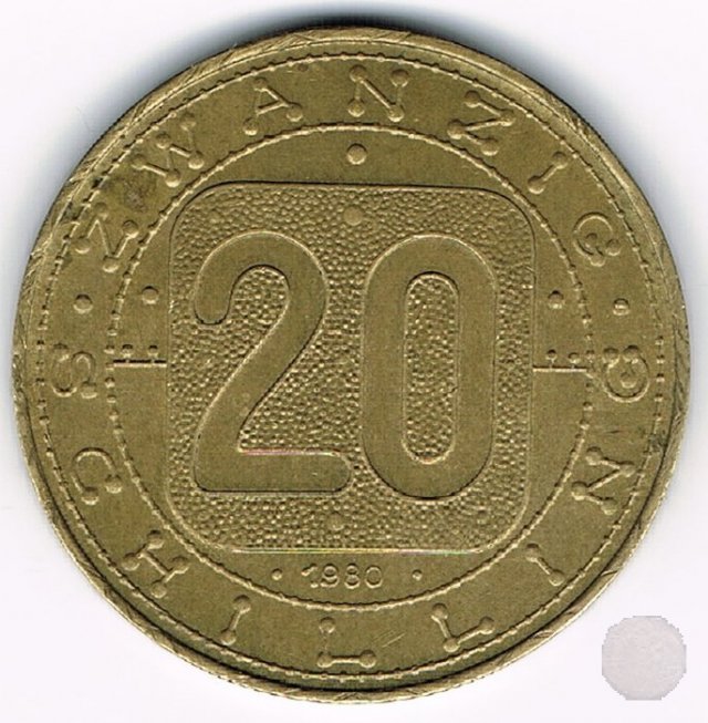 20 SCHILLING 1980 (Vienna)