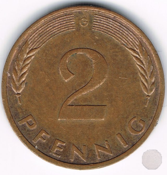 -2 PFENNIG 1991 (Karlsruhe)