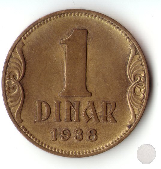 1 Dinar 1938 KM#19 1938 (Parigi)