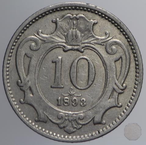 10 HELLER I tipo 1893 (Vienna)