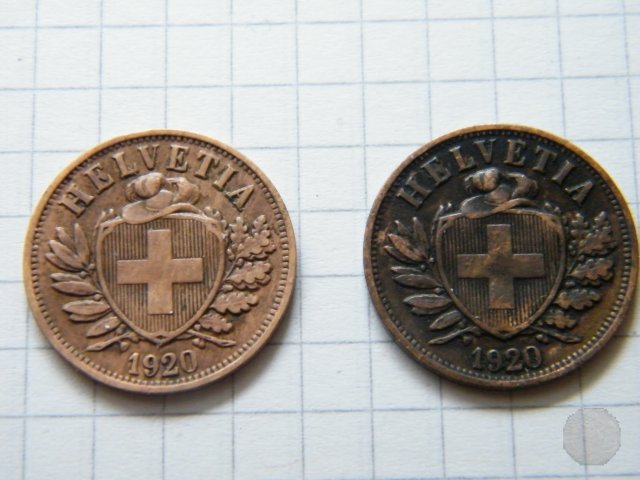 2 RAPPEN I tipo 1920 (Bern)