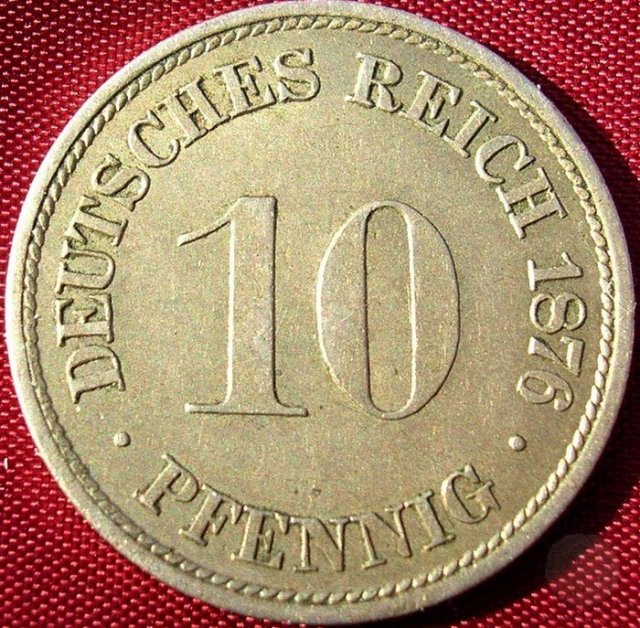 10 PFENNIG I tipo 1876 (Munich)