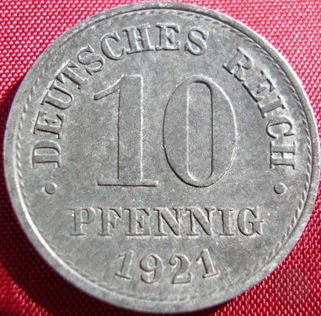 10 PFENNIG V tipo 1921 (Berlin)