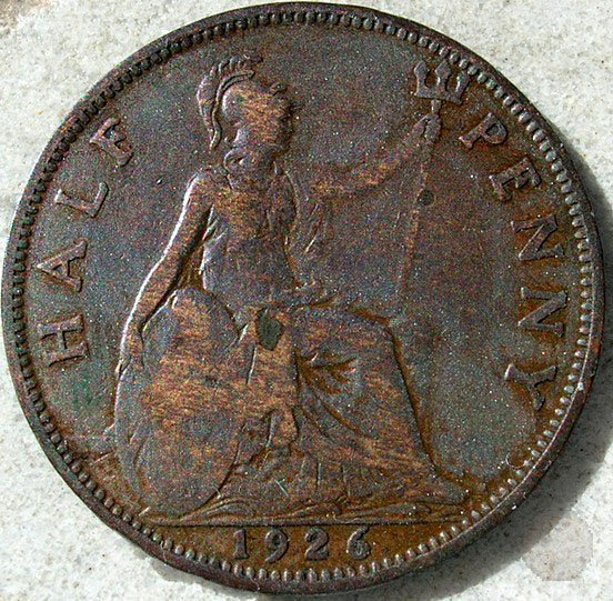 1/2 PENNY II TIPO 1926 (Londra)