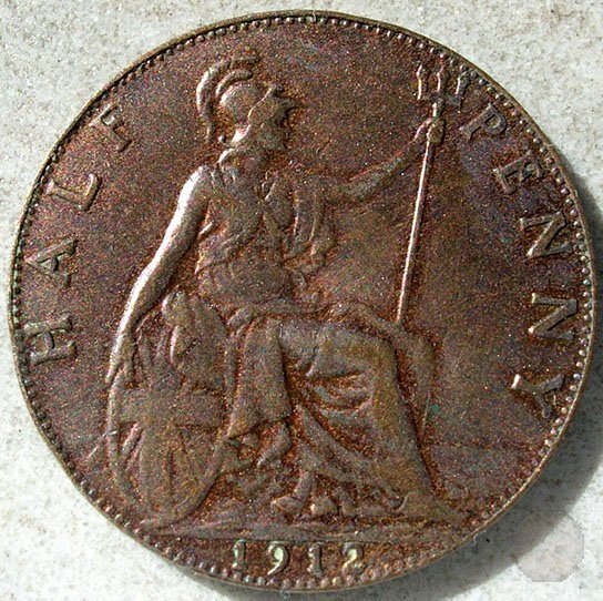 1/2 PENNY I TIPO 1912 (Londra)