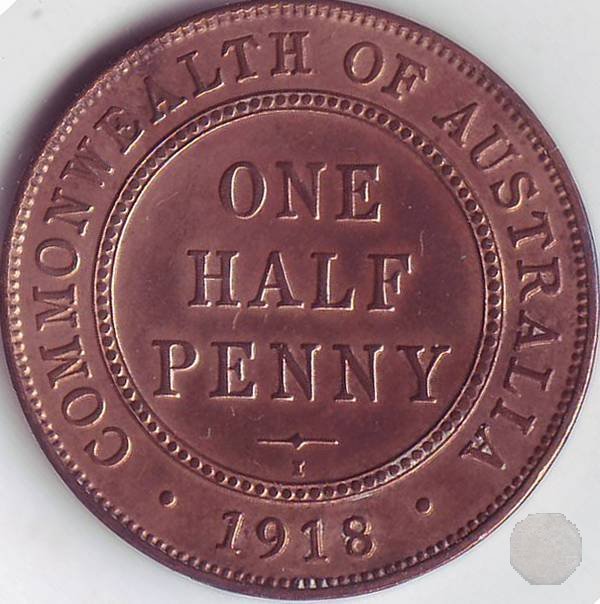 1/2 PENNY 1918 (Calcutta)