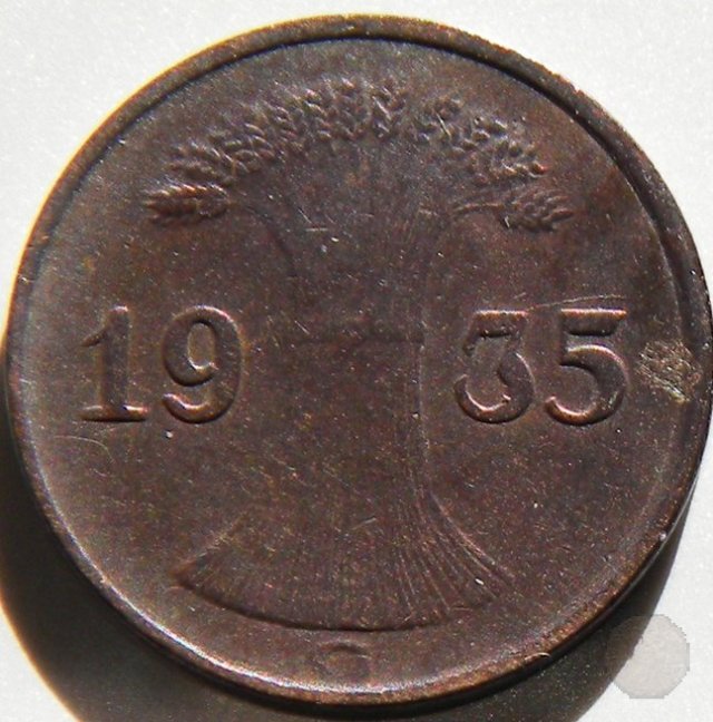 1 REICHSPFENNIG 1935 (Karlsruhe)