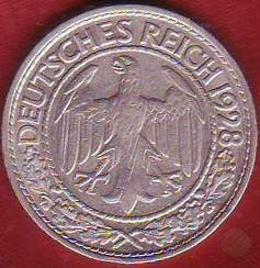 50 REICHSPFENNIG 1928 (Berlin)