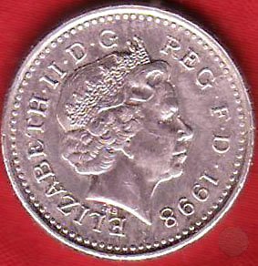 5 pence 1998 (Londra)