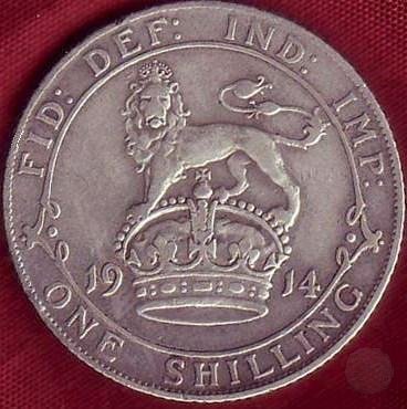 SHILLING ARGENTO 1914 (Londra)