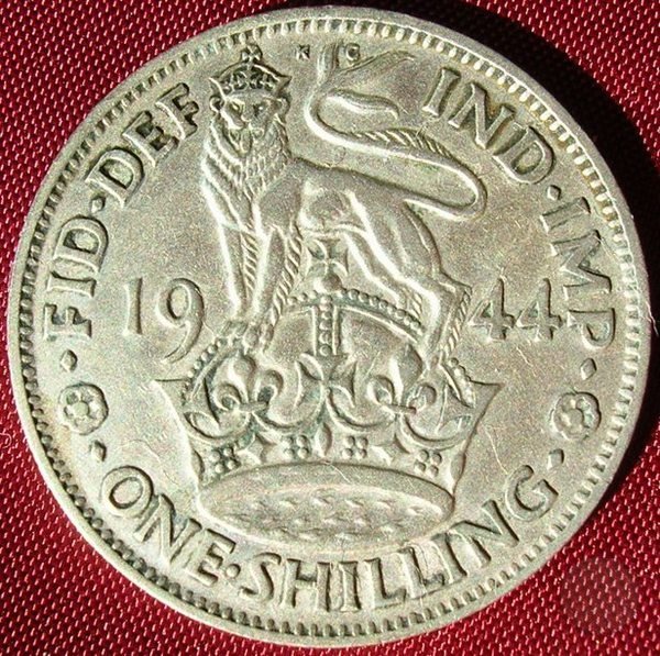 SHILLING ARGENTO 1944 (Londra)