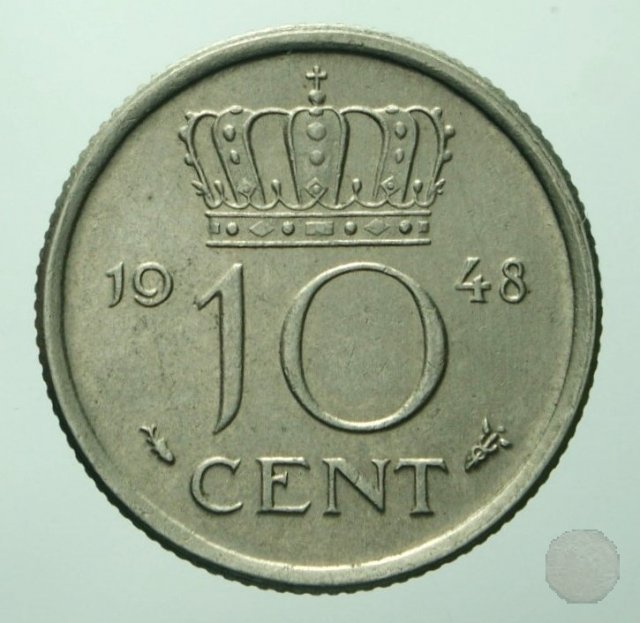 10 CENTS VIII tipo 1948 (Utrecht)